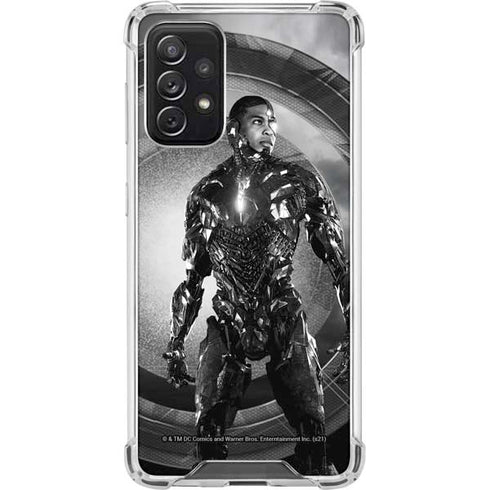 The Justice League (2017) Cyborg Poster Galaxy A72 5G Clear Case